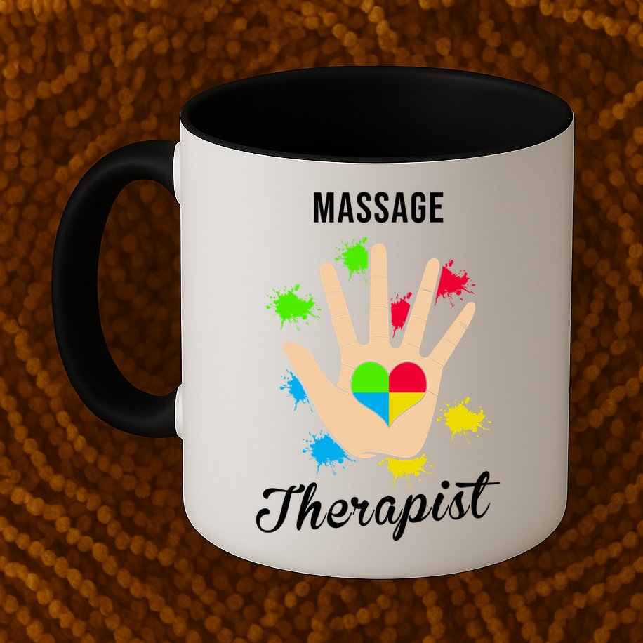 Massage Therapist Handprint Mug