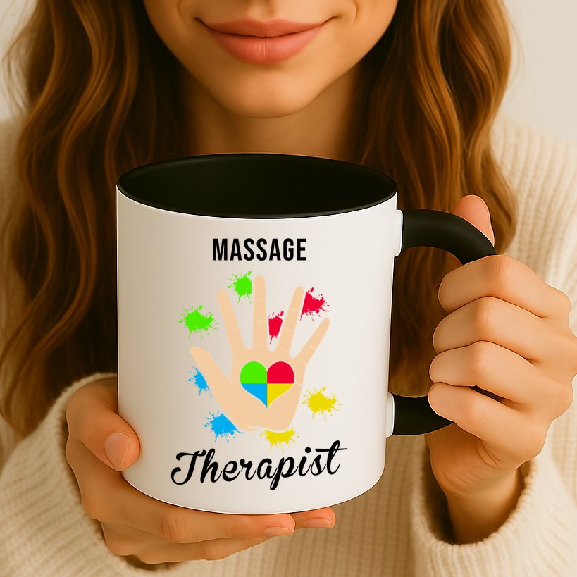 Massage Therapist Handprint Mug