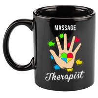 Massage Therapist Handprint 11oz C Handle Ceramic Mug