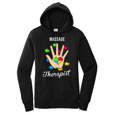 Massage Therapist Handprint Women's Pullover Hoodie