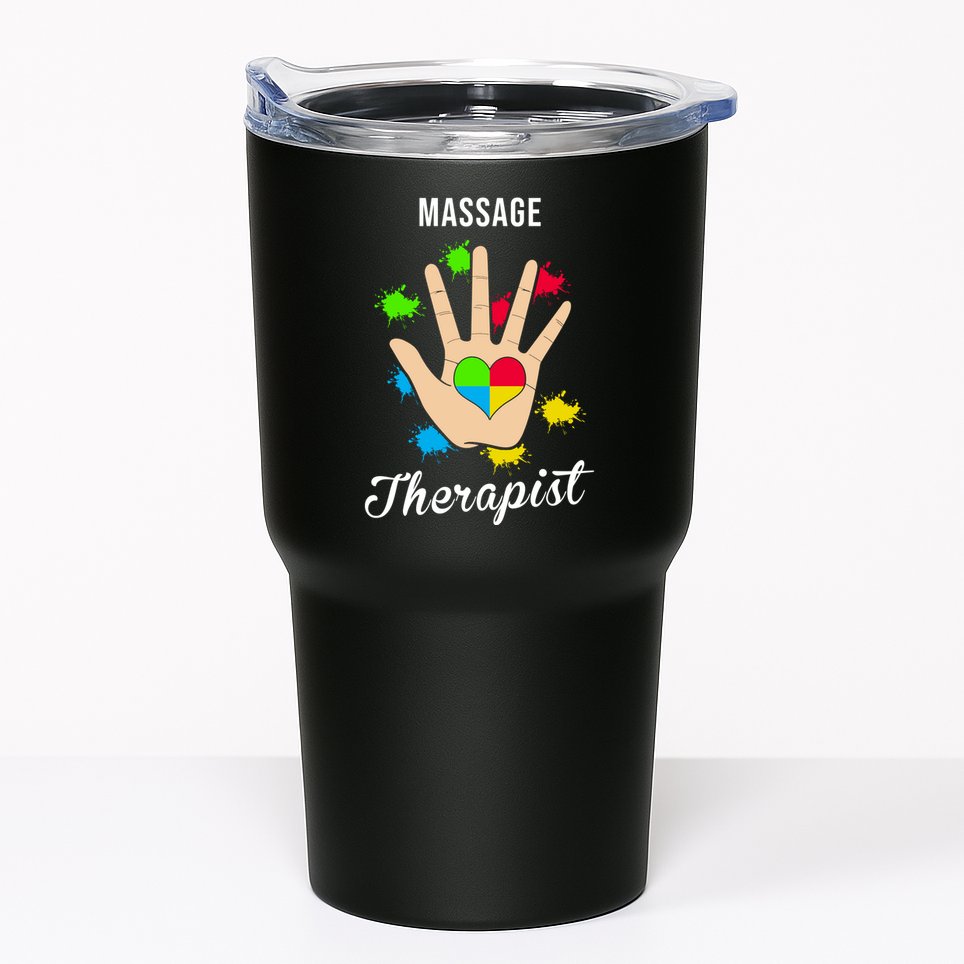 Massage Therapist Handprint Tumbler