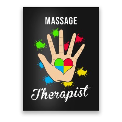 Massage Therapist Handprint Poster