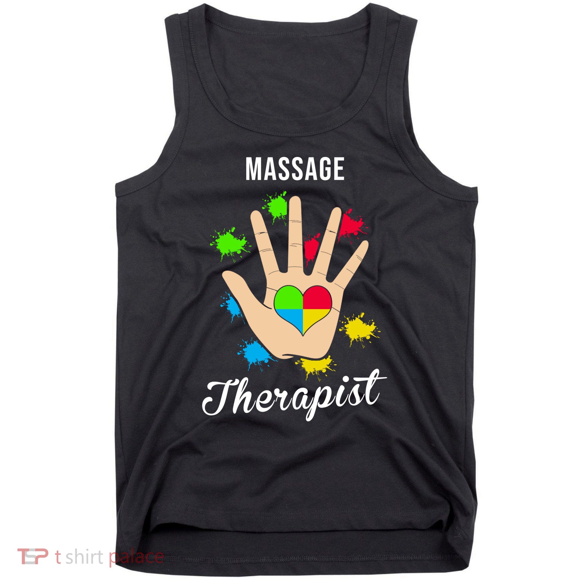 Massage Therapist Handprint Tank Top