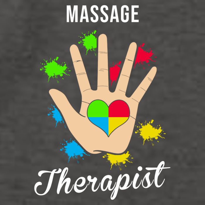 Massage Therapist Handprint Vector Backpack