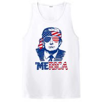 Merica Trump Happy 4th Of July Trump American Flag Fun PosiCharge Competitor Tank