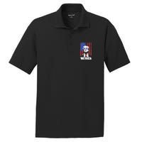 Merica Trump Happy 4th Of July Trump American Flag Gifts PosiCharge RacerMesh Polo