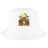 Monster Truck Halloween Jack O Lantern Moon Pumpkin Cool Comfort Performance Bucket Hat