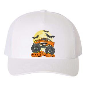 Monster Truck Halloween Jack O Lantern Moon Pumpkin Yupoong Adult 5-Panel Trucker Hat