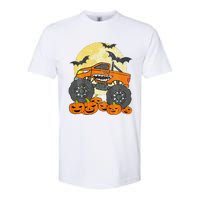 Monster Truck Halloween Jack O Lantern Moon Pumpkin Softstyle CVC T-Shirt