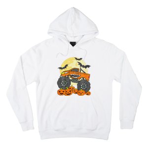 Monster Truck Halloween Jack O Lantern Moon Pumpkin Hoodie