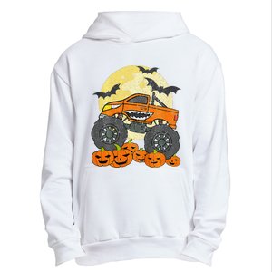 Monster Truck Halloween Jack O Lantern Moon Pumpkin Urban Pullover Hoodie