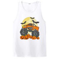 Monster Truck Halloween Jack O Lantern Moon Pumpkin PosiCharge Competitor Tank