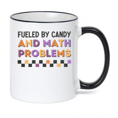 Math Teacher Halloween Back To School 11oz Black Color Changing Mug