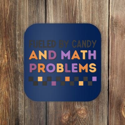 Math Teacher Halloween Back To School Coaster