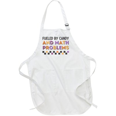 Math Teacher Halloween Back To School Full-Length Apron With Pockets