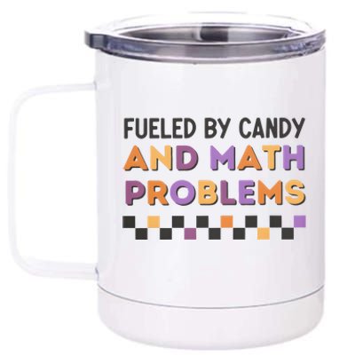 Math Teacher Halloween Back To School 12 oz Stainless Steel Tumbler Cup