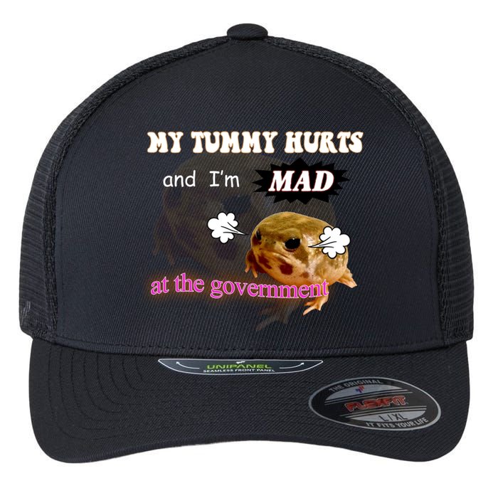 My Tummy Hurts And Im MAD At The Government Flexfit Unipanel Trucker Cap