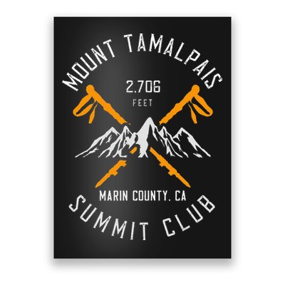 Mount Tamalpais Hiking Marin County California Poster