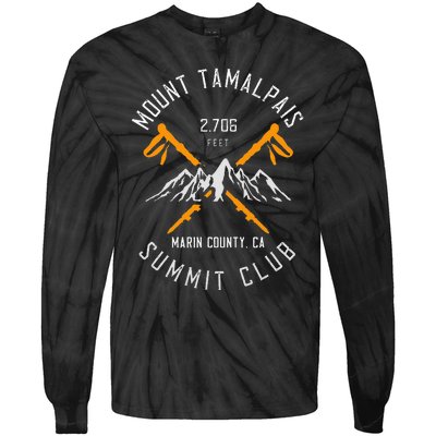 Mount Tamalpais Hiking Marin County California Tie-Dye Long Sleeve Shirt