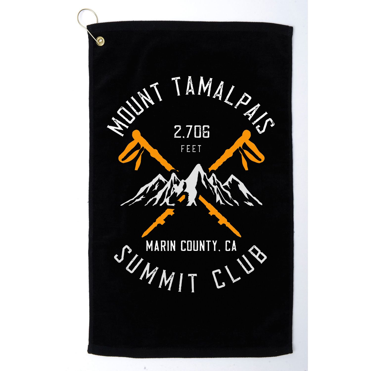 Mount Tamalpais Hiking Marin County California Golf Towel