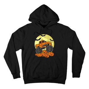 Monster Truck Halloween Moon Jack O Lantern Pumpkin Hoodie