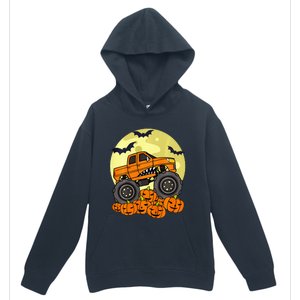 Monster Truck Halloween Moon Jack O Lantern Pumpkin Urban Pullover Hoodie