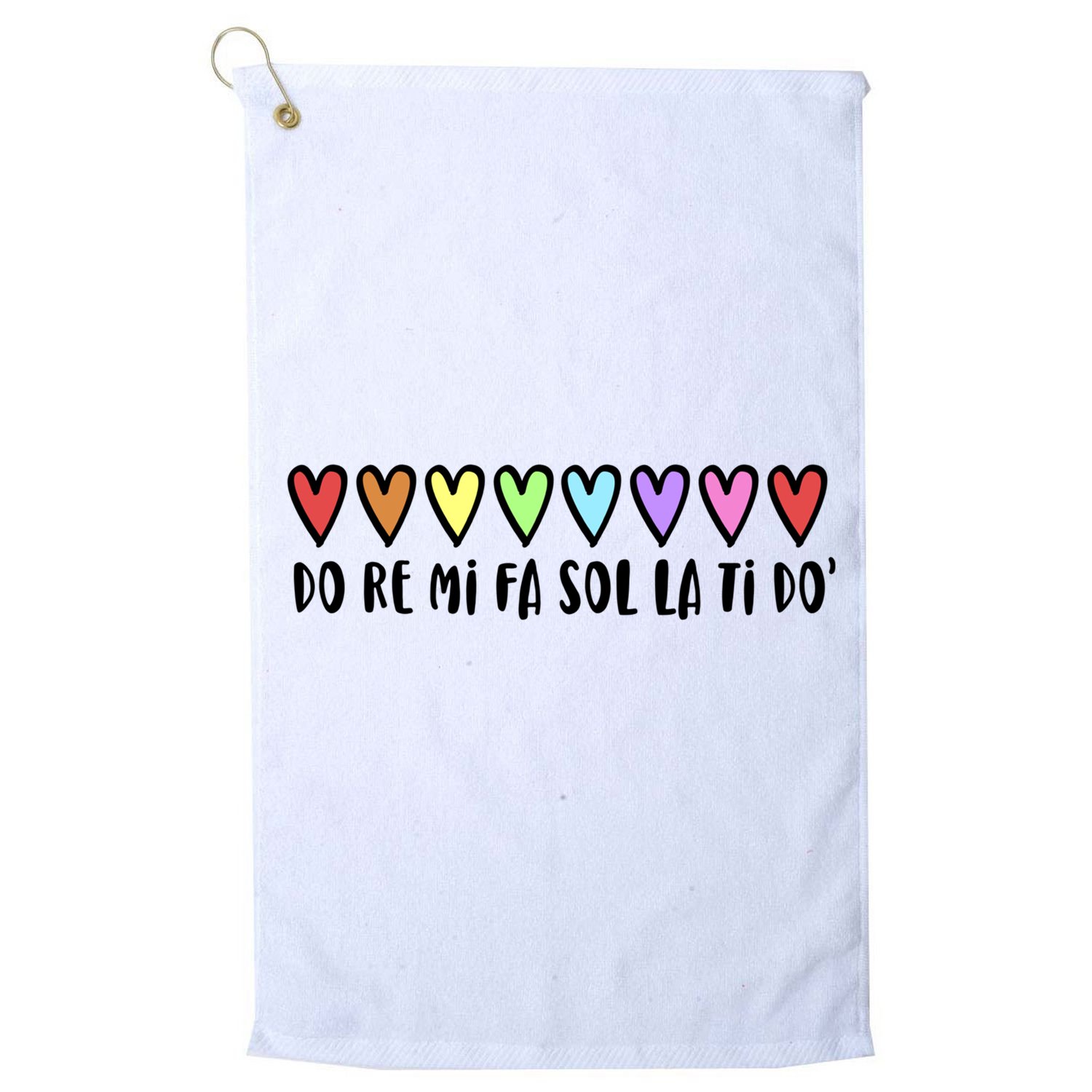Music Teacher Hearts Music Teaching Gift Golf Towel