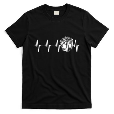 Movie Theater Heartbeat Movie Cinema Lover T-Shirt