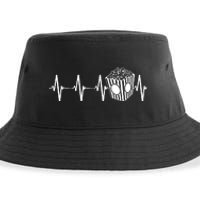 Movie Theater Heartbeat Movie Cinema Lover Sustainable Bucket Hat