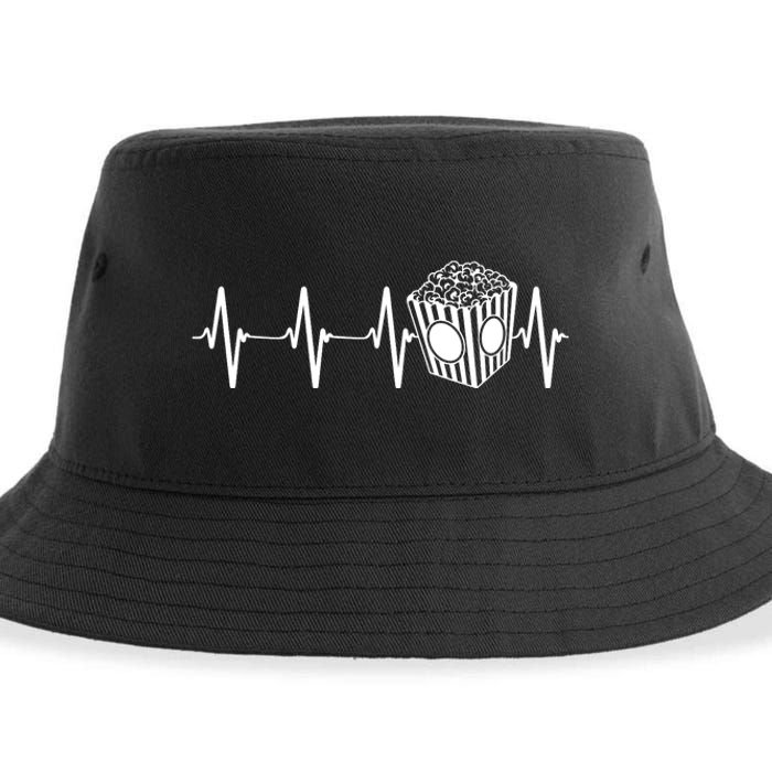 Movie Theater Heartbeat Movie Cinema Lover Sustainable Bucket Hat