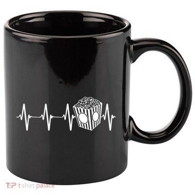 Movie Theater Heartbeat Movie Cinema Lover 11oz C Handle Ceramic Mug