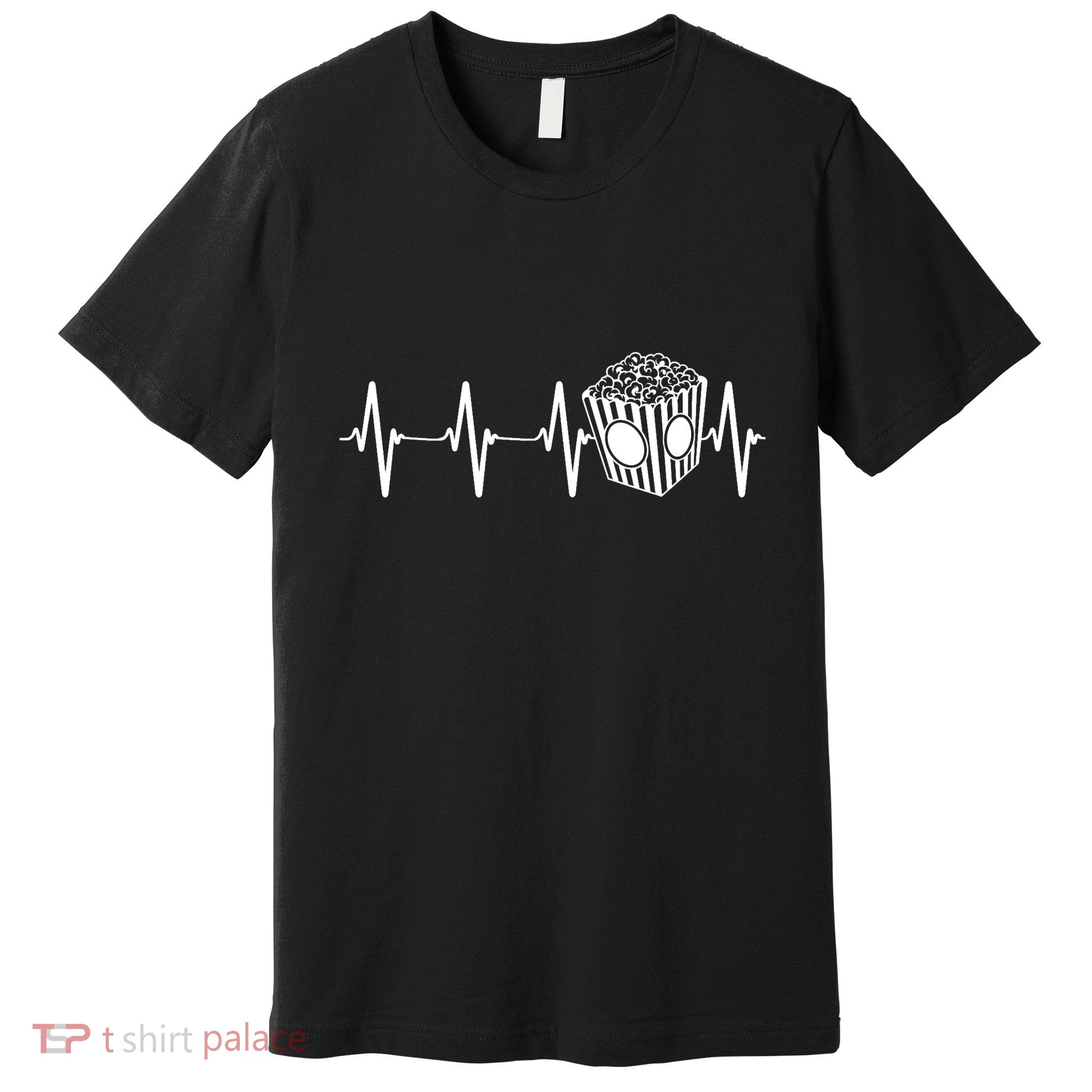 Movie Theater Heartbeat Movie Cinema Lover Premium T-Shirt