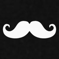 Mustache Trendy Hipster Funny Handlebar Mustache Ladies PosiCharge Tri-Blend Wicking Tank