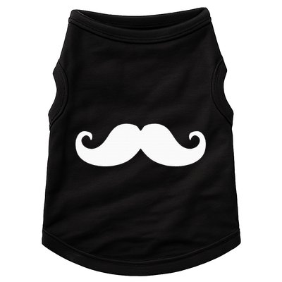 Mustache Trendy Hipster Funny Handlebar Mustache Doggie Tank