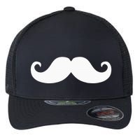 Mustache Trendy Hipster Funny Handlebar Mustache Flexfit Unipanel Trucker Cap
