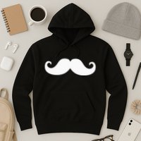 Mustache Trendy Hipster Funny Handlebar Mustache Hoodie