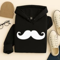 Mustache Trendy Hipster Funny Handlebar Mustache Hoodie