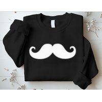 Mustache Trendy Hipster Funny Handlebar Mustache Sweatshirt