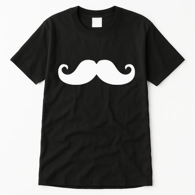 Mustache Trendy Hipster Funny Handlebar Mustache Tall T-Shirt