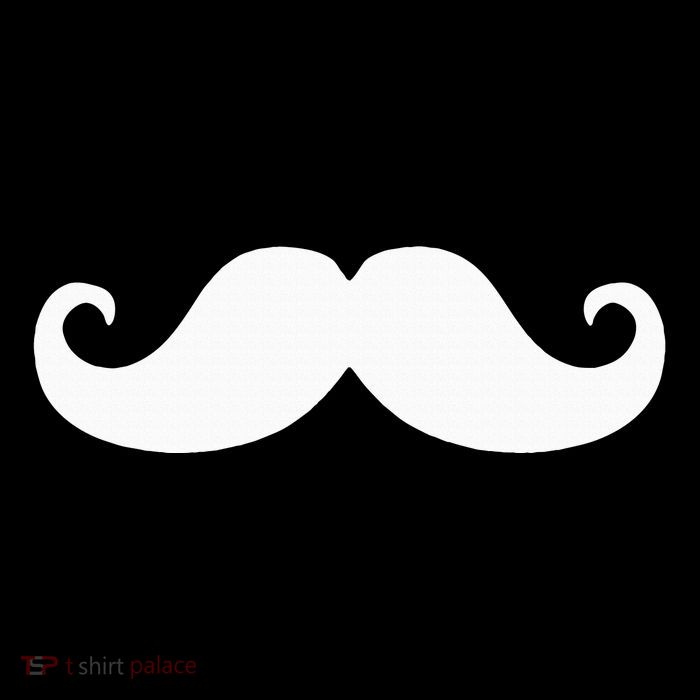 Mustache Trendy Hipster Funny Handlebar Mustache Tall T-Shirt