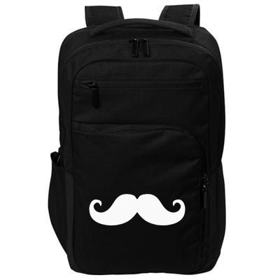 Mustache Trendy Hipster Funny Handlebar Mustache Impact Tech Backpack