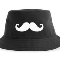Mustache Trendy Hipster Funny Handlebar Mustache Sustainable Bucket Hat