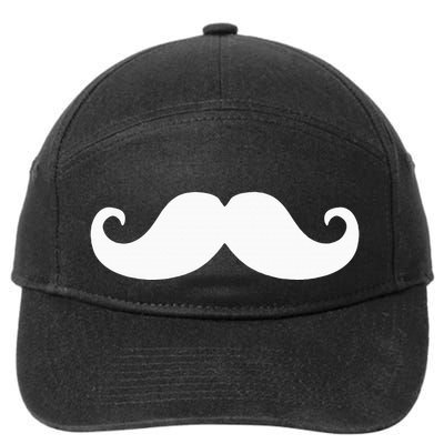 Mustache Trendy Hipster Funny Handlebar Mustache 7-Panel Snapback Hat
