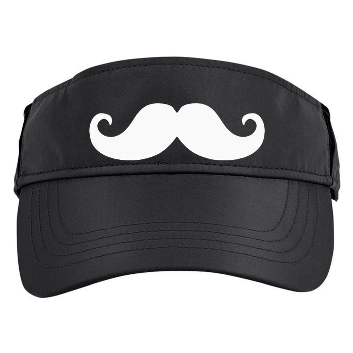 Mustache Trendy Hipster Funny Handlebar Mustache Adult Drive Performance Visor
