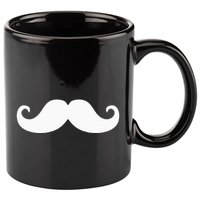 Mustache Trendy Hipster Funny Handlebar Mustache 11oz C Handle Ceramic Mug