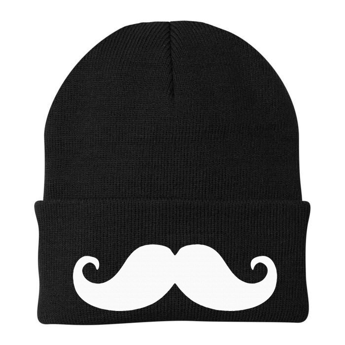 Mustache Trendy Hipster Funny Handlebar Mustache Beanie