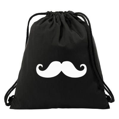 Mustache Trendy Hipster Funny Handlebar Mustache Drawstring Bag