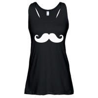 Mustache Trendy Hipster Funny Handlebar Mustache Ladies Essential Flowy Tank