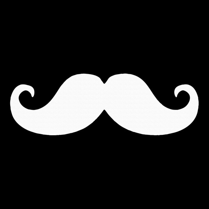 Mustache Trendy Hipster Funny Handlebar Mustache Flat Bill Trucker Hat