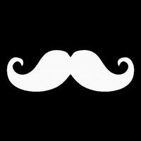 Mustache Trendy Hipster Funny Handlebar Mustache 16 in Basic Backpack